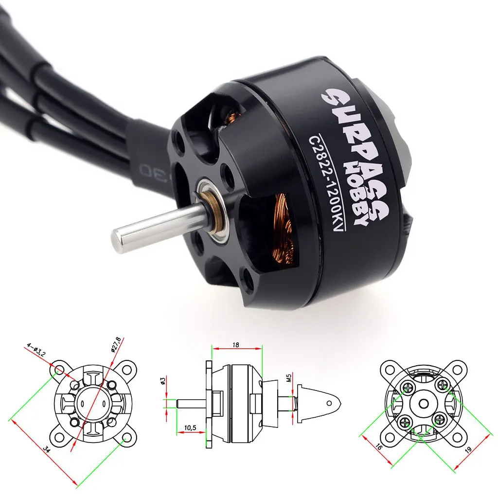 OVERTREFFEN HOBBY 2822 2826 28 - Brushless Motor Thrust Test Stand recensie en prijs