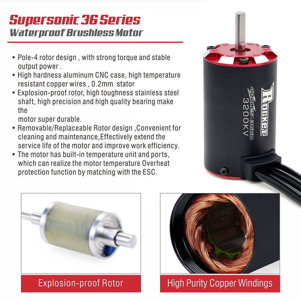 Rocket RC V2 Supersonic 3650 3 - Brushless Motor Thrust Test Stand recensie en prijs